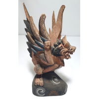 Houten beeldje Garuda